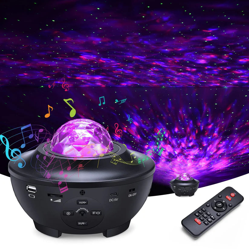 Galaxy Ocean Wave Light Projector